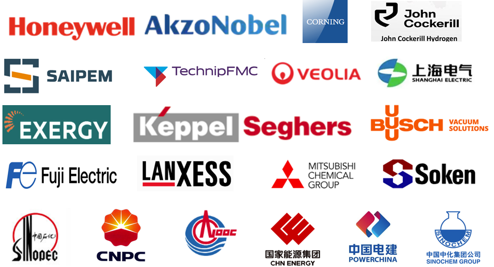 RMI Main Clients - Honeywell, AkzoNobel, Corning, John Cockerill, SAIPEM, TechnipFMC, Veolia, Shanghai Electric, EXERGY, Keppel Seghers, Busch, Fuji Electric, LANXESS, Mitsubishi Chemical, Soken, Sinopec, CNPC, CNOOC, CHN Energy, POWERCHINA, SINOCHEM